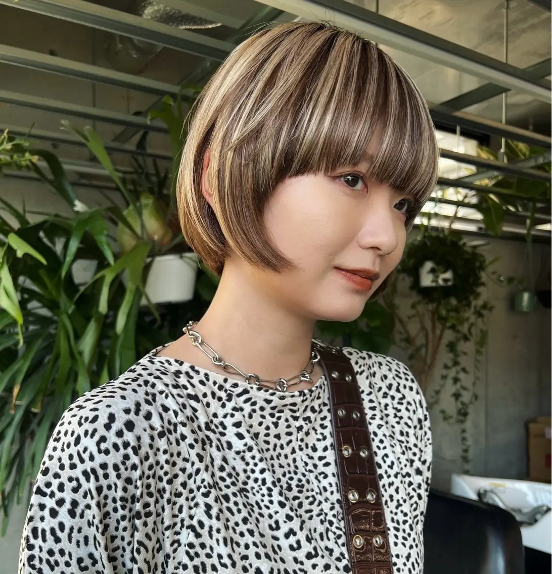 ショート カラー カット ヘアカラー ハッシュカット カシマハヤトのヘアスタイル