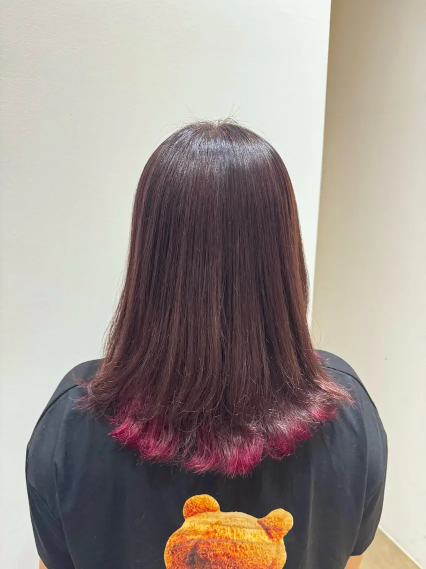 ミディアム カット ヘアカラー トリートメント るな/echelle 【カットモデル募集】のヘアスタイル