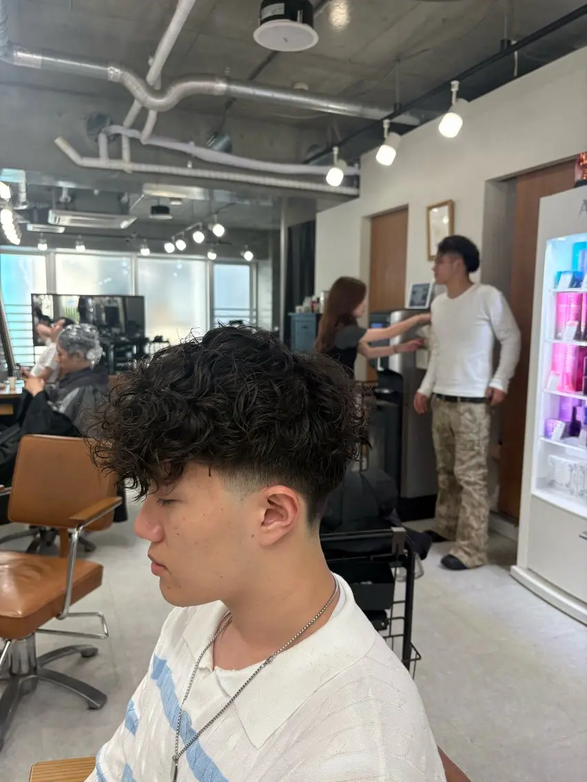 パーマ メンズ 下北沢メンズパーマ 特化園田　楓莉のヘアスタイル