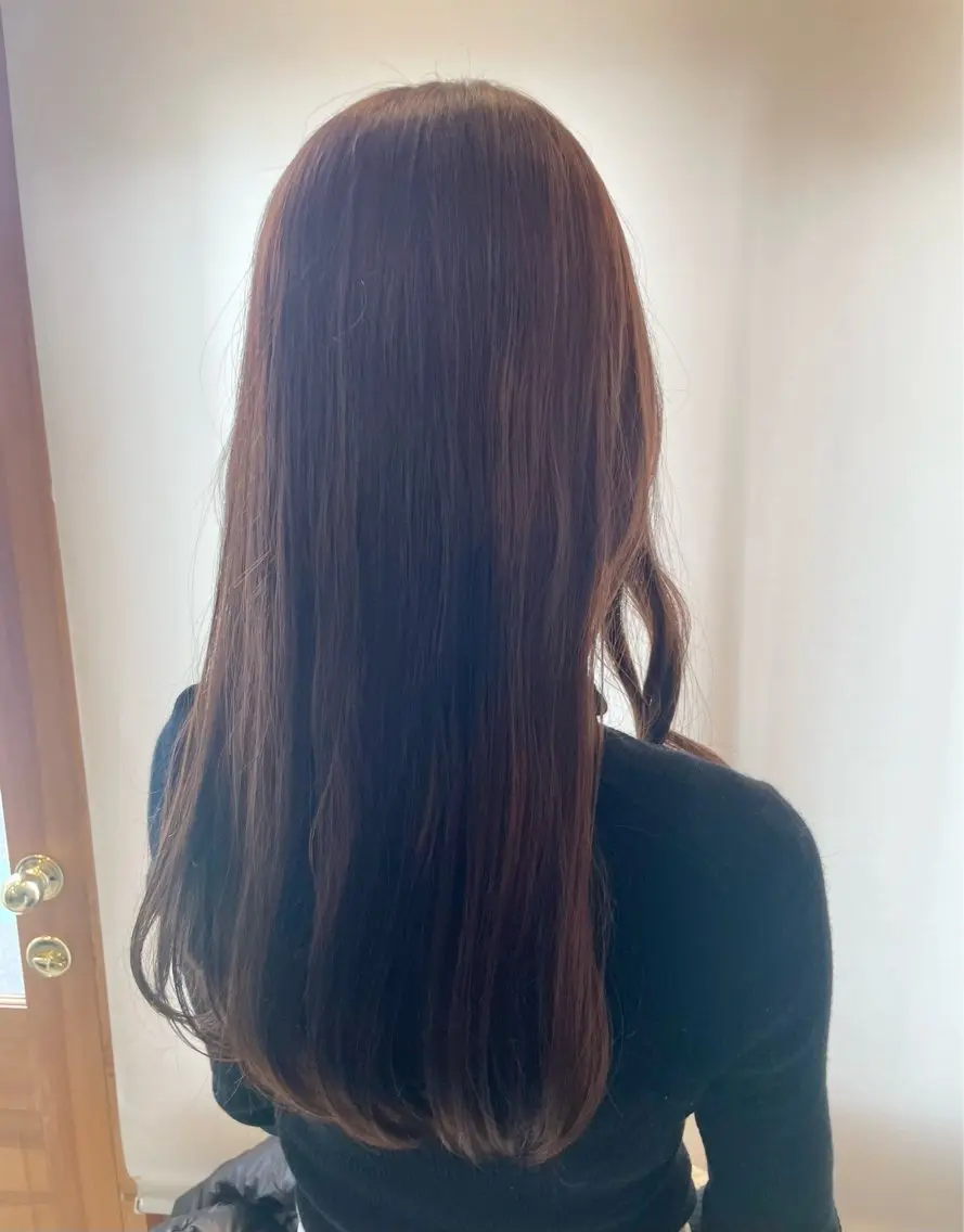 ロング ヘアカラー トリートメント みやした もあのヘアスタイル