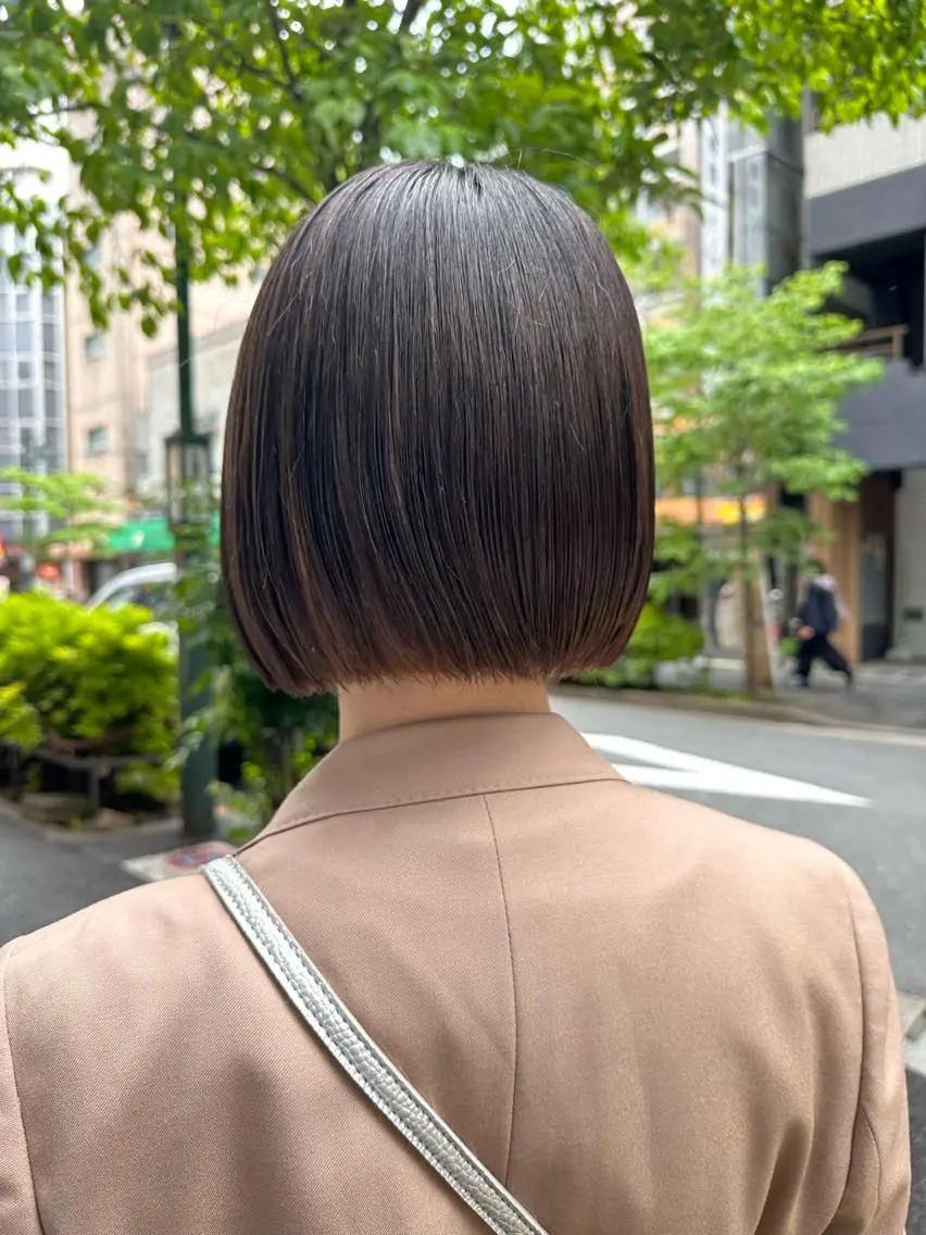 minimo限定大人気✨【✨ボブが人気✨】カット×地毛風ストレート×３stepトリートメントの写真