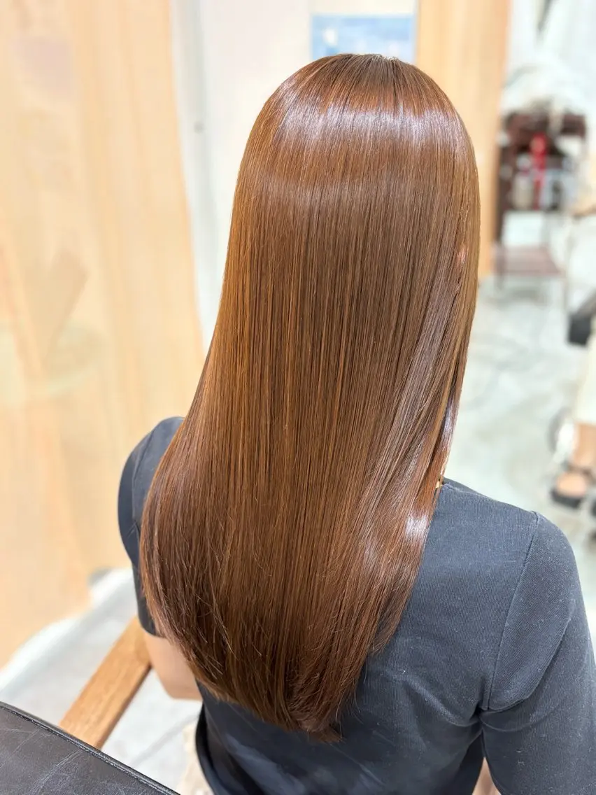 ロング 髪質改善 縮毛矯正 縮毛矯正 トリートメント Rubik's なかもずHIROTOのヘアスタイル