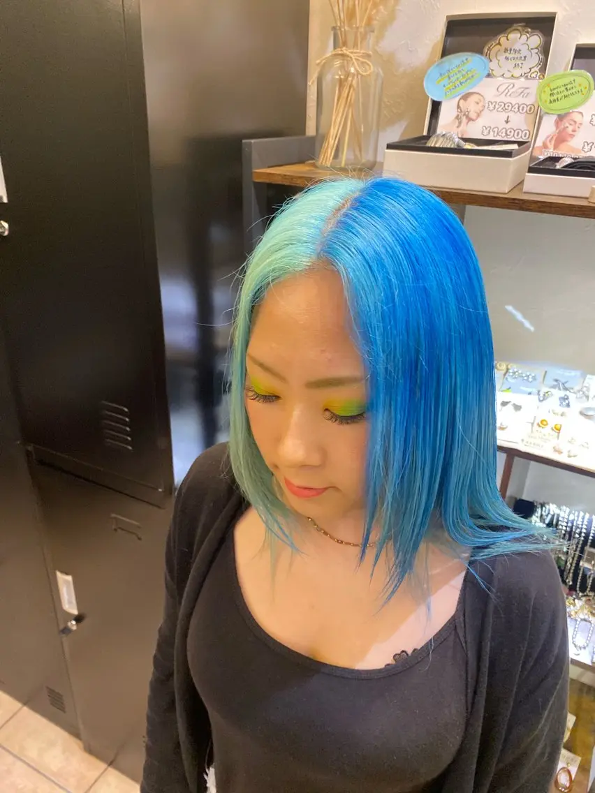 セミロング カラー 西田辺/ タカスナオヤのヘアスタイル
