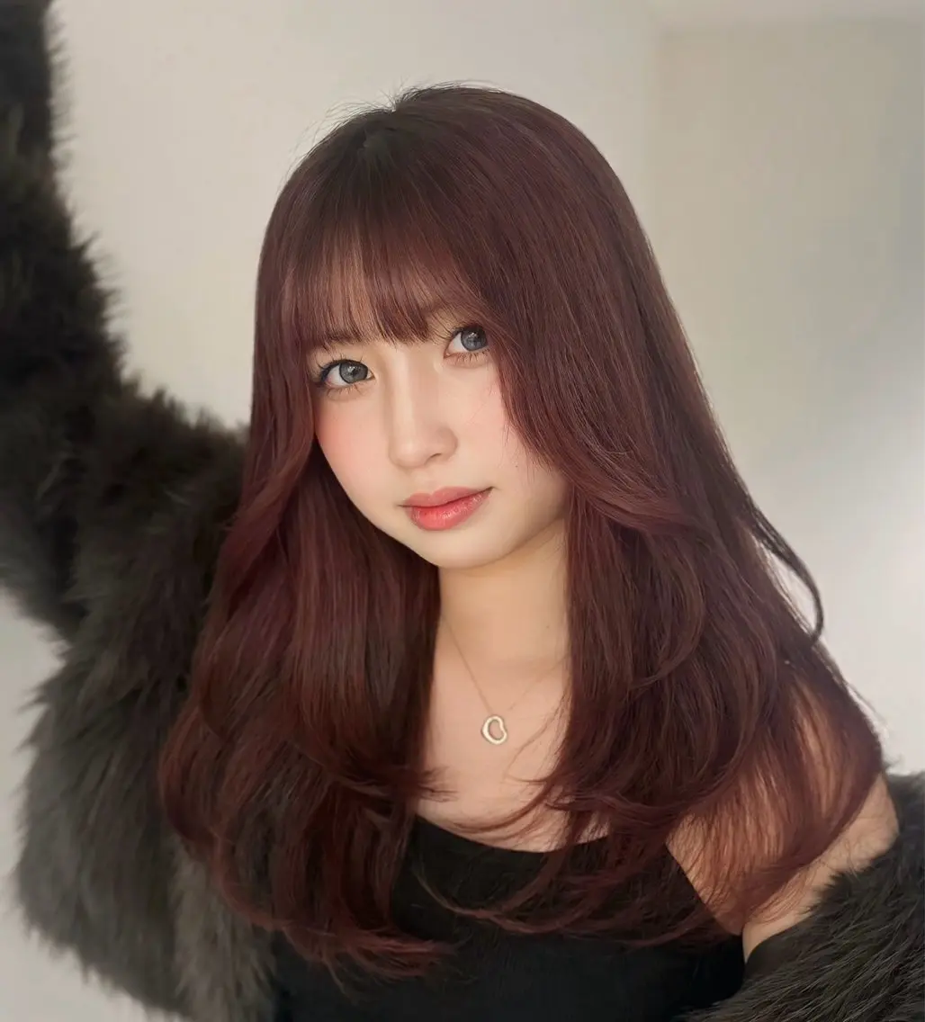 透明感ブリーチなしダブルカラーの写真