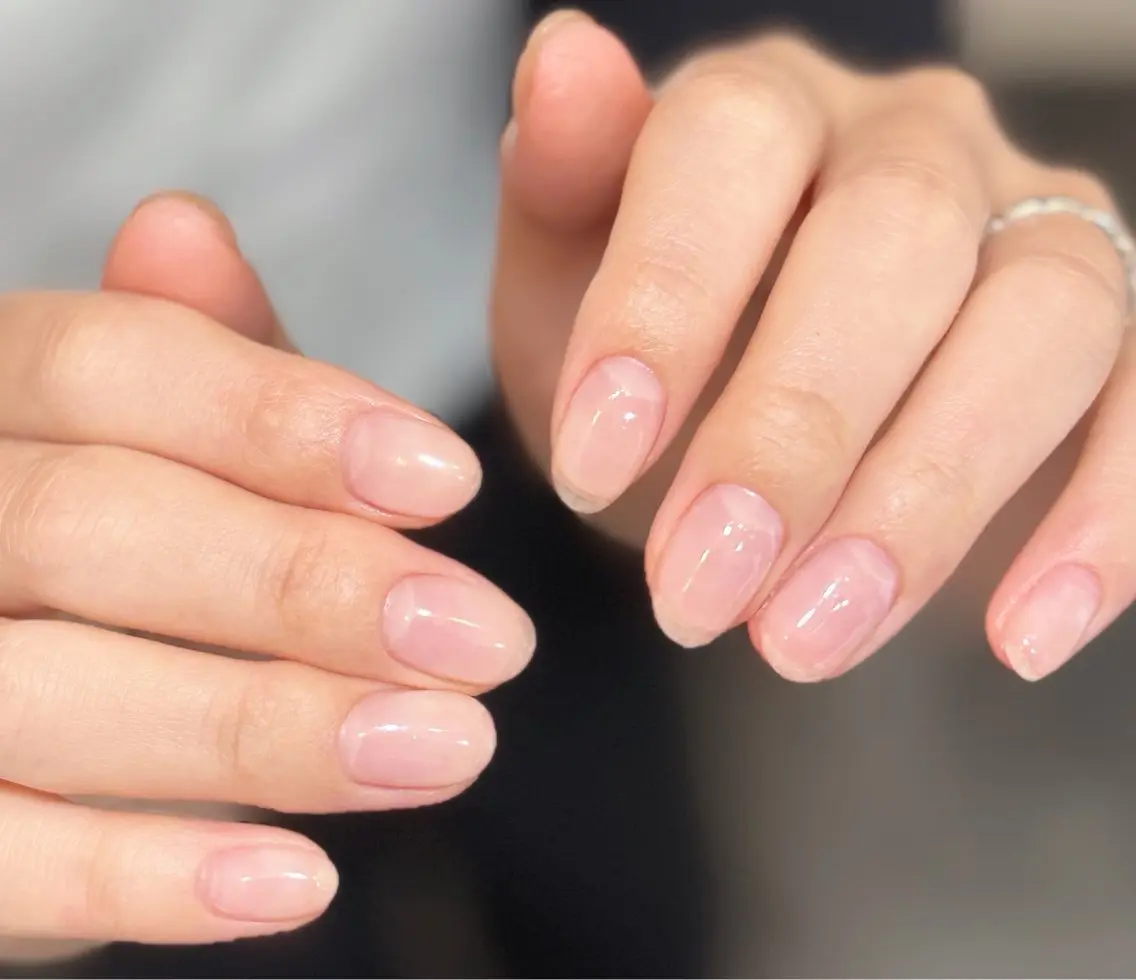 ネイル クリアネイル ジェルネイル メンズネイル ショートネイル ハンドネイル MIMnail メンズネイリストのネイルデザイン