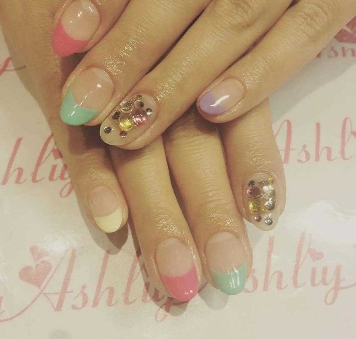 ネイル フレンチネイル Ashliy大宮♡ アシュリーのネイルデザイン