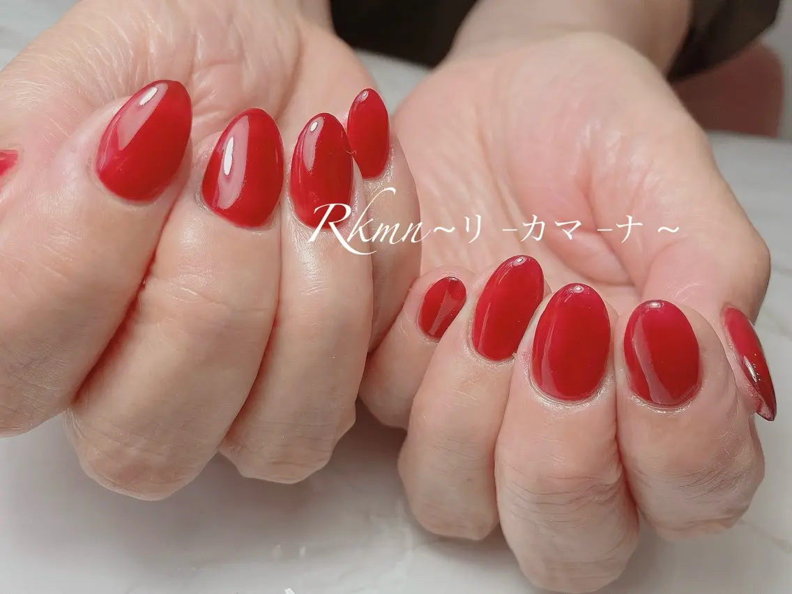 ネイル アートネイル ワンカラーネイル 春ネイル ハンドネイル フットネイル ハンドケア Rkmn ~リ-カマ-ナ~のネイルデザイン