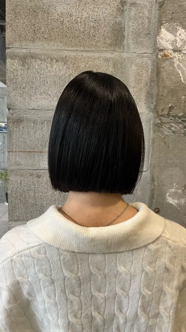 ショート ボブ カット 縮毛矯正 riko／ SYS by fitのヘアスタイル