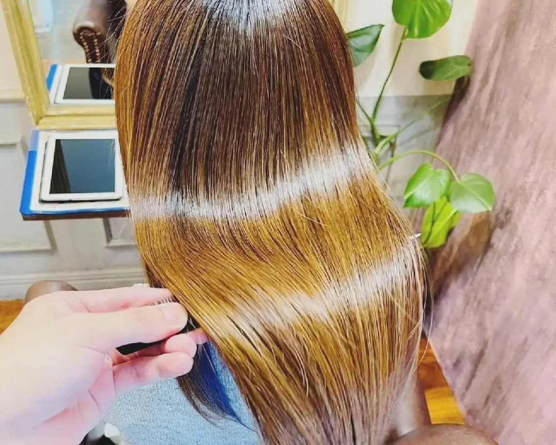 ロング メンズ縮毛矯正✂ 髪質改善✄金井雄司のヘアスタイル