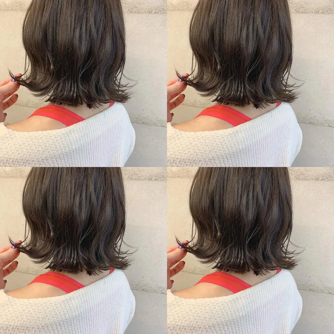 ミディアム カラー 透明感カラー✂︎ /縮毛矯正/YUKAのヘアスタイル
