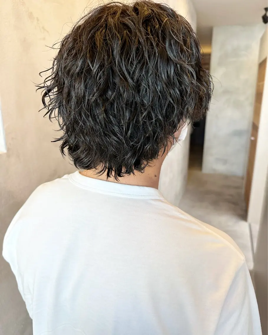 パーマ メンズ メンズパーマ ツイストスパイラルパーマ スパイラルパーマ メンズ専門美容師 RIOのヘアスタイル