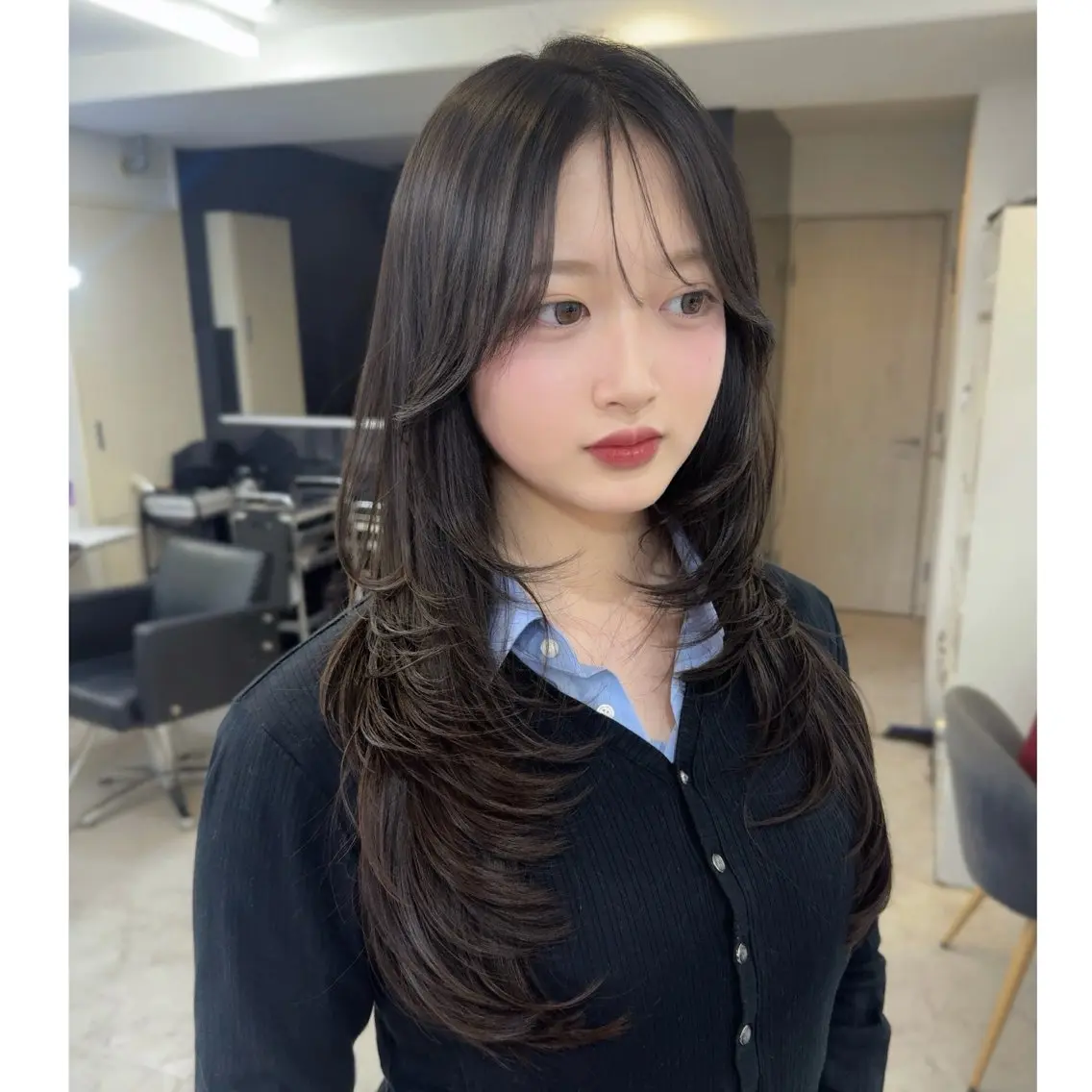 ロング カラー カット ヘアカラー トリートメント 🦋レイヤー特化/ 羽エク/ナツミ🦋のヘアスタイル