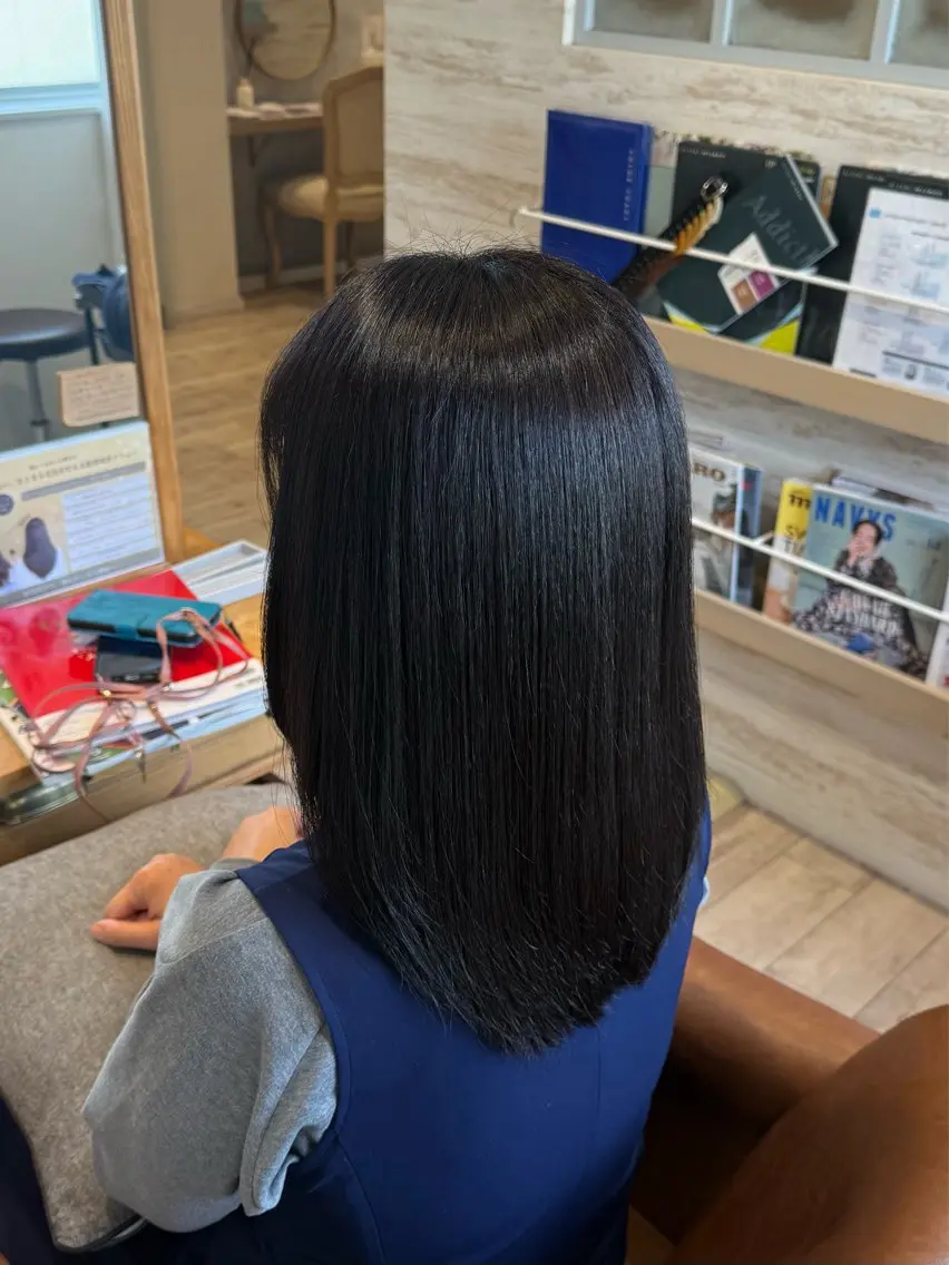 カラー 縮毛矯正 加藤 美佳のヘアスタイル
