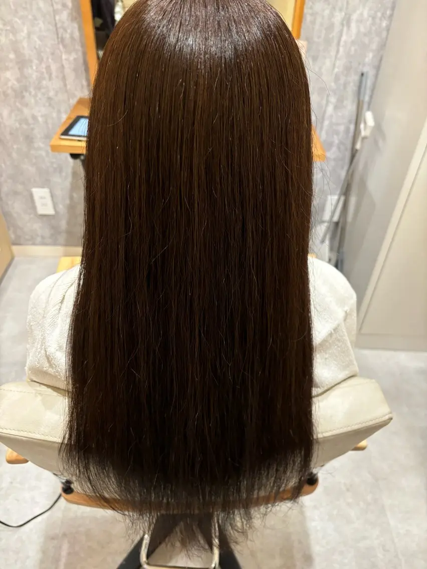 ロング カラー 似合わせ 顔周りYUUGAのヘアスタイル