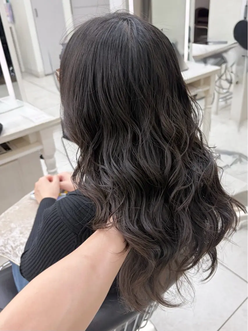 ロング パーマ カット パーマ トリートメント 銀座 デジタルパーマ みおこ/Miokoのヘアスタイル