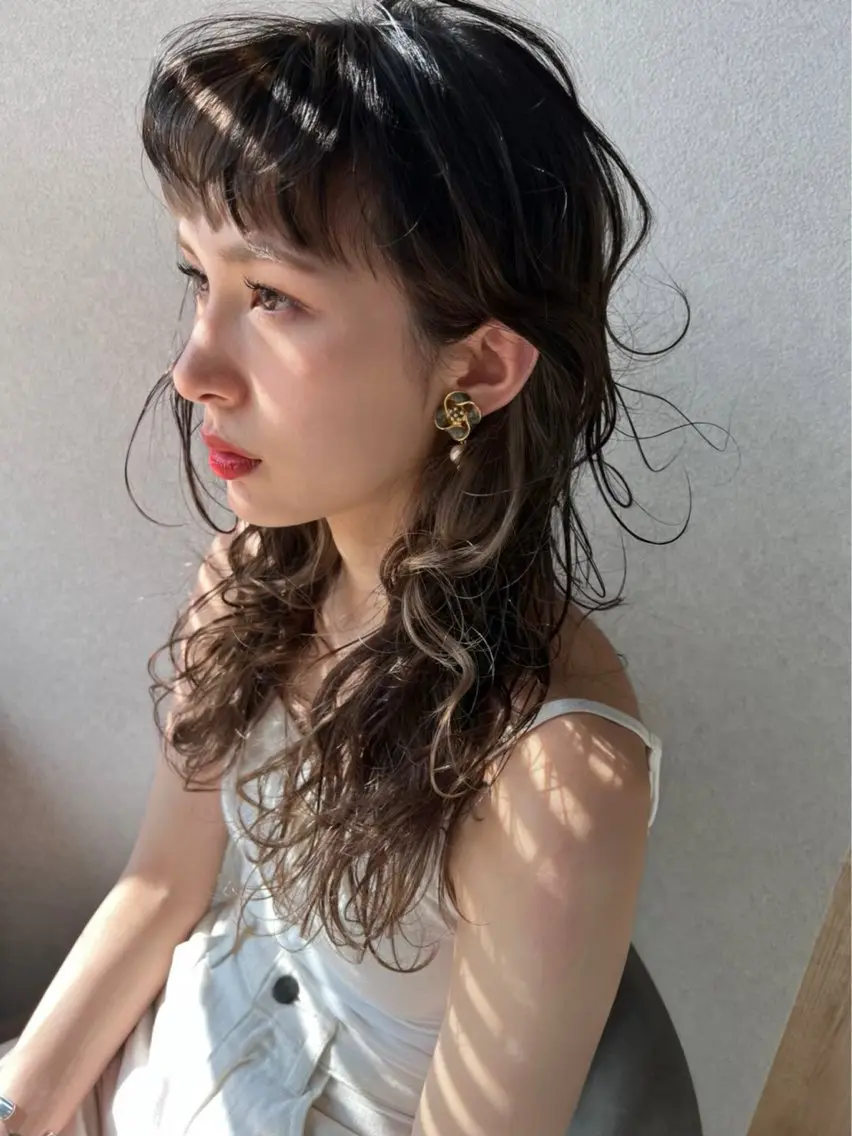 パーマ ニュアンスパーマ パーマ トリートメント 🫧艶感カラー/ あいり🤍のヘアスタイル