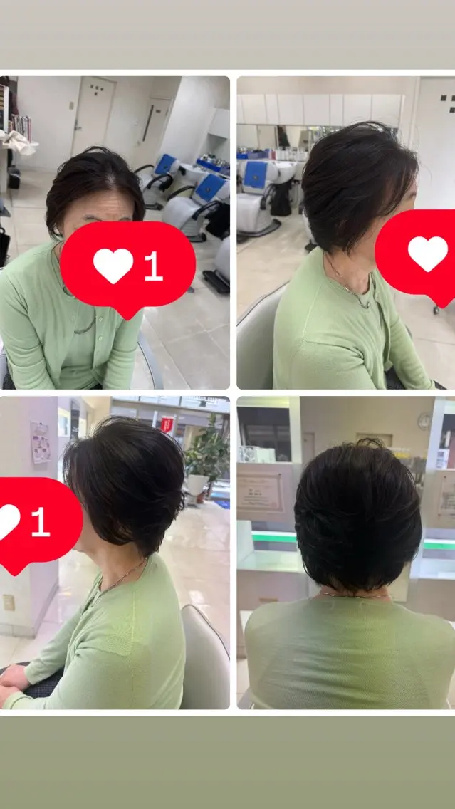 ミディアム タカハシ リナのヘアスタイル