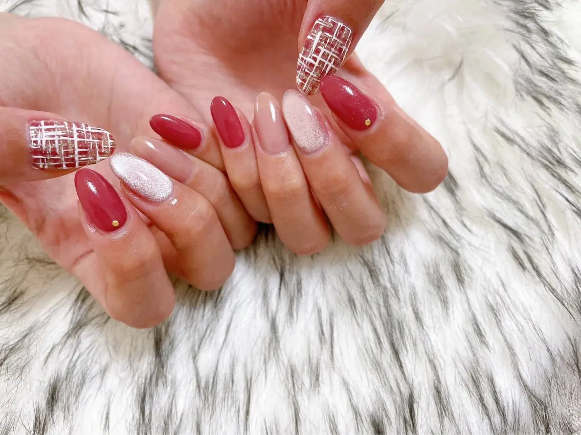 ネイル オーロラネイル フットネイル フレンチネイル ジェルネイル 韓国ネイル ハンドネイル kiki nail &brow二子玉川のネイルデザイン
