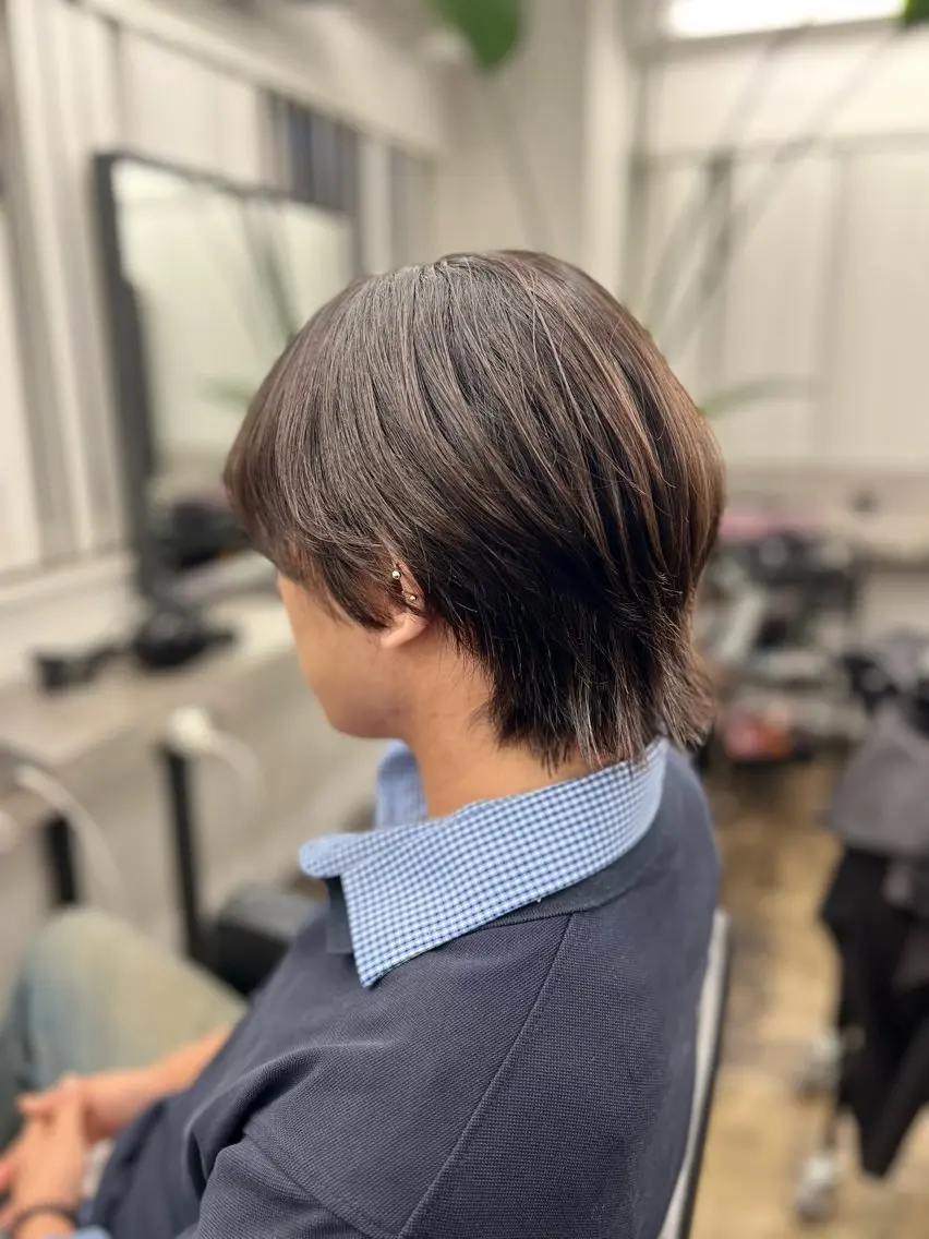 ショート パーマ ストレートパーマ カット 透明感カラー特化🫧 🦋栗原🦋のヘアスタイル