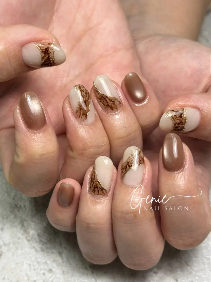 ネイル ニュアンスネイル ハンドネイル Nail salon Genieのネイルデザイン