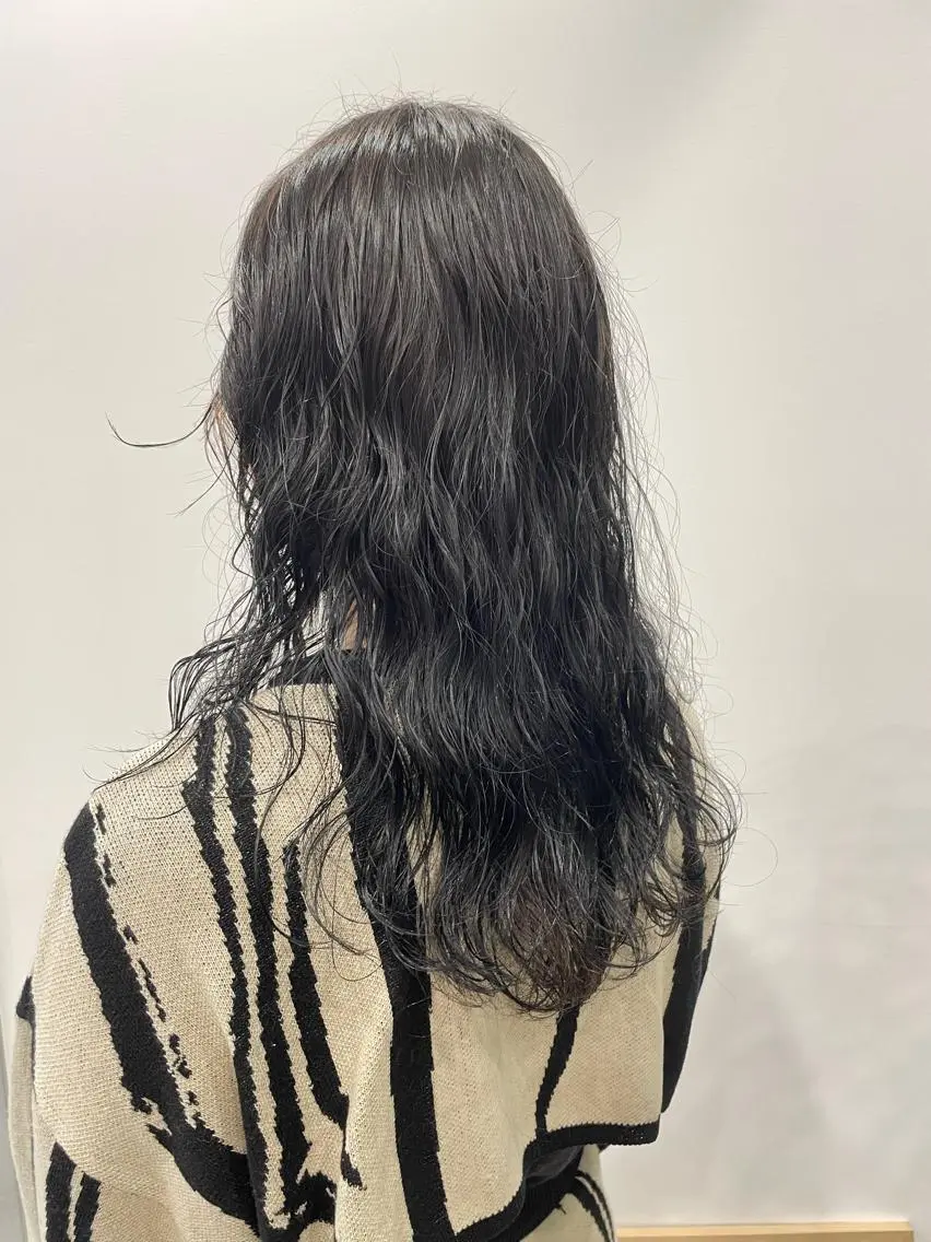 カット + ホットパーマ🧡アイロンで巻いたようなカールが欲しい方におすすめ🧡の写真
