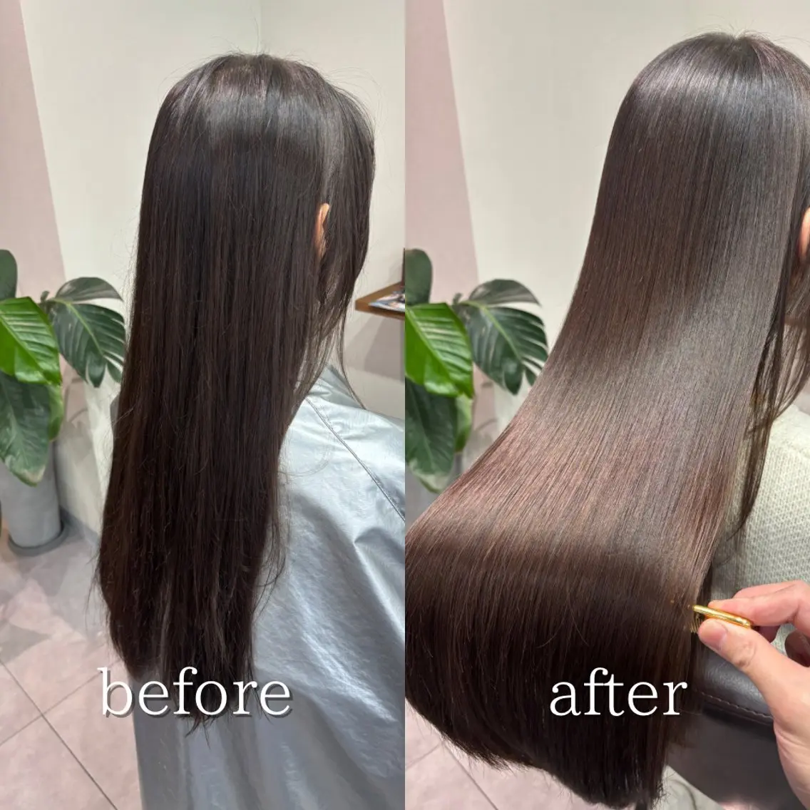 【先着5名限定⭐︎髪質改善ストレート初心者用】ロングヘア:髪質改善ストレートパーマの写真
