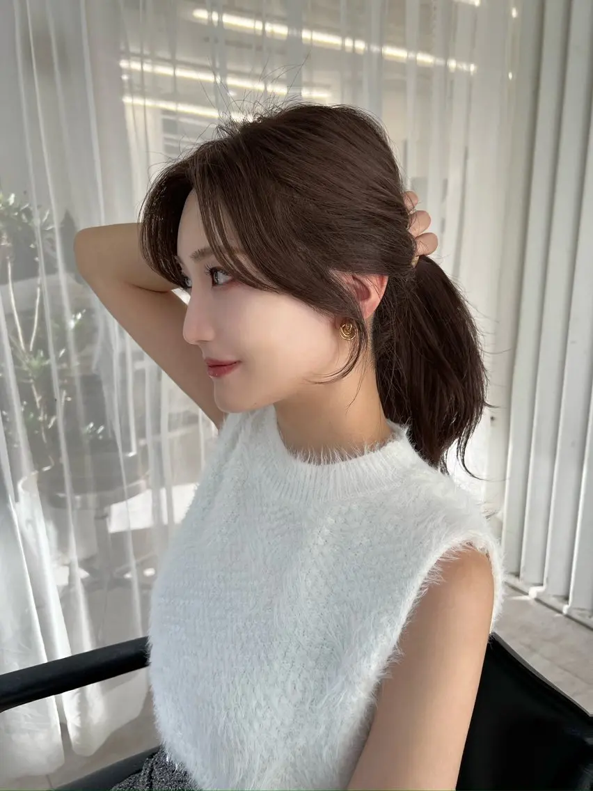 ミディアム 映える顔まわり/前髪 特化 💗 ユキマのヘアスタイル