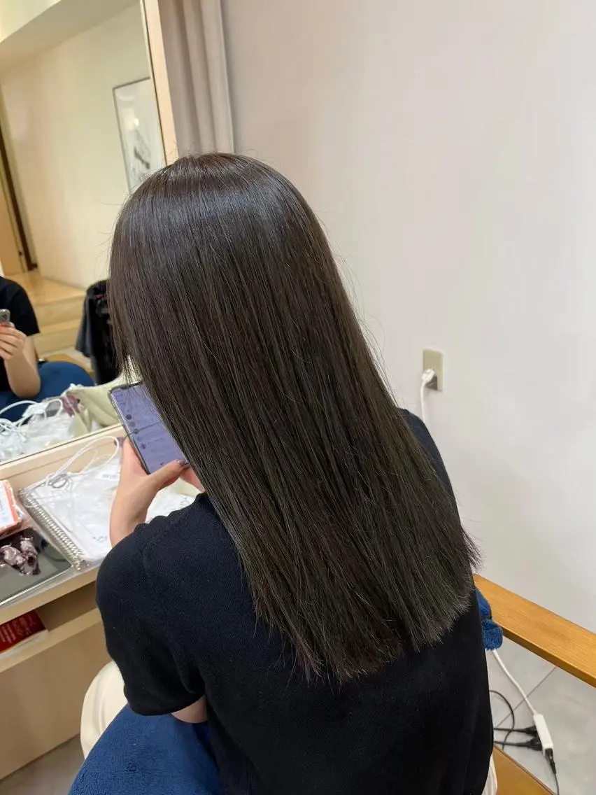 [🍓ブリーチなしワンカラーモデル🍓]※お支払いは現金かPayPayのみ⚠️の写真