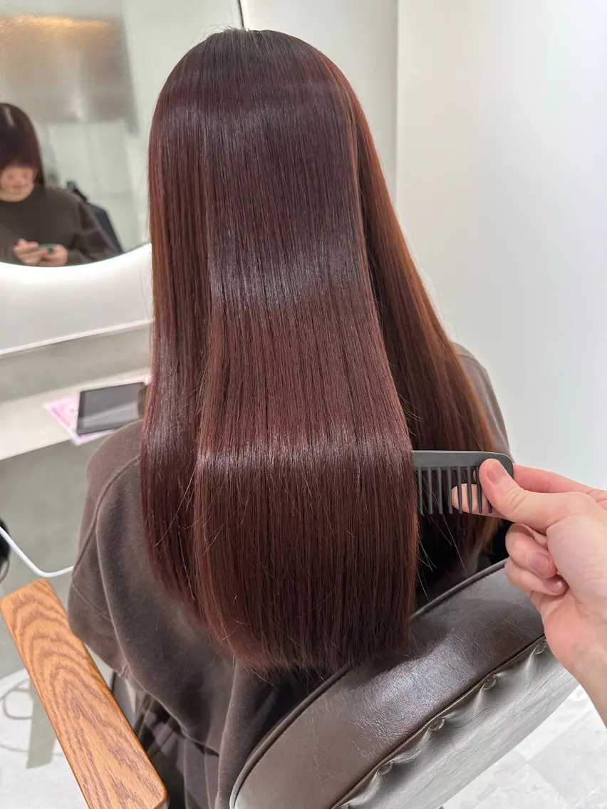 ロング 髪質改善 縮毛矯正/ レイヤー/銀座/本木のヘアスタイル