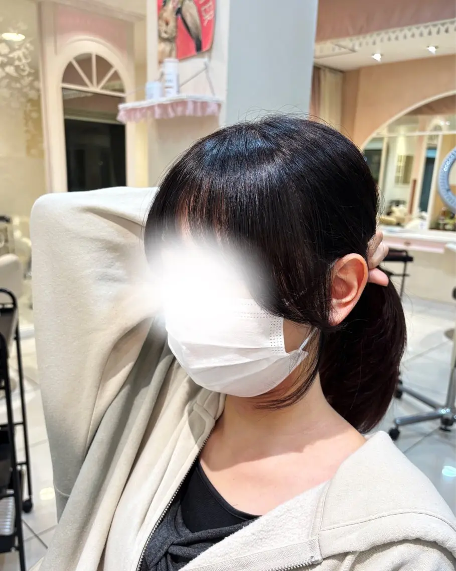 ロング くびれヘア 顔まわりレイヤー 顔周りカット レイヤーカット サイドバング カット 高橋 佑のヘアスタイル