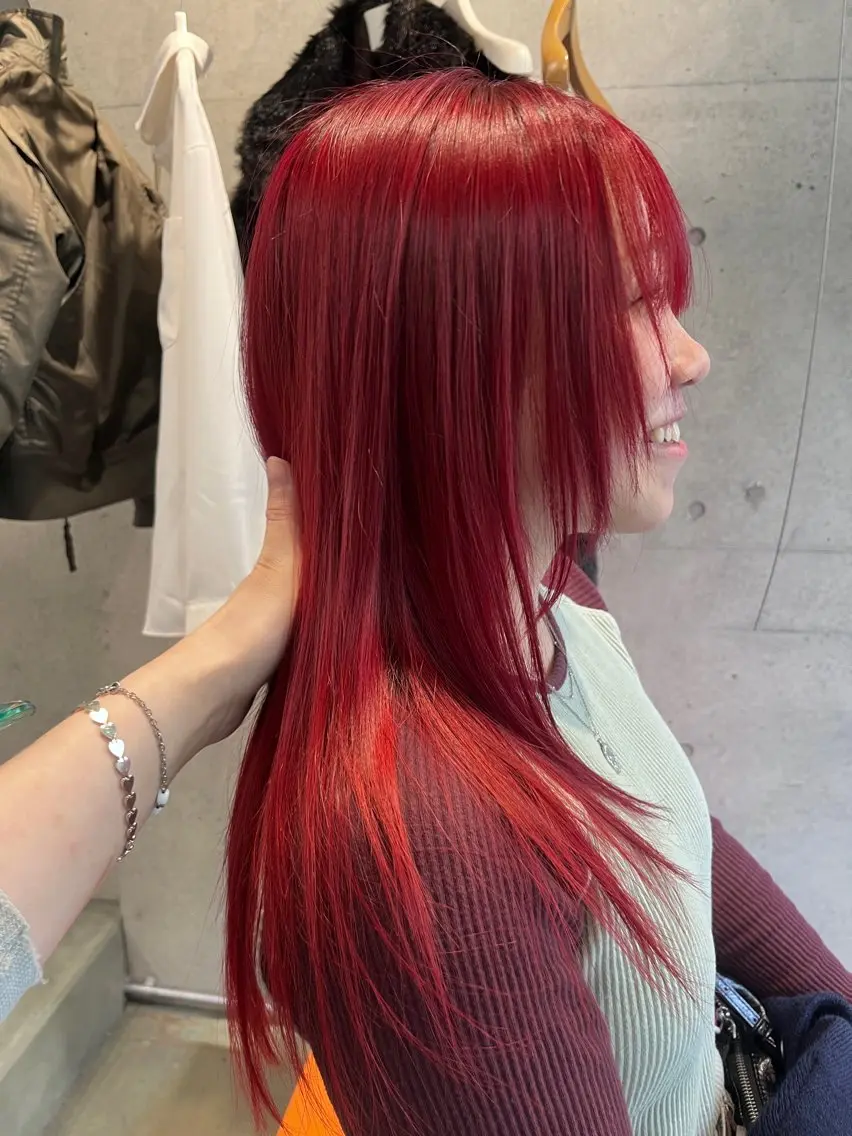 ロング カラー ブリーチ ヘアカラー Vicky ブリーチ メンズカジュアルのヘアスタイル