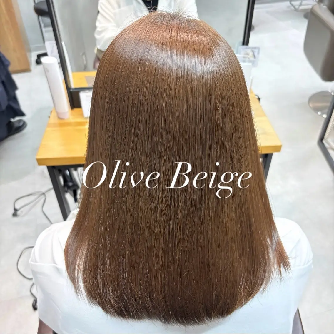 ミディアム カラー ベージュカラー 透明感カラー オリーブベージュ 似合わせカット ヘアカラー トリートメント 艶カラー✨️髪質改善 🪽縮毛矯正mamiのヘアスタイル