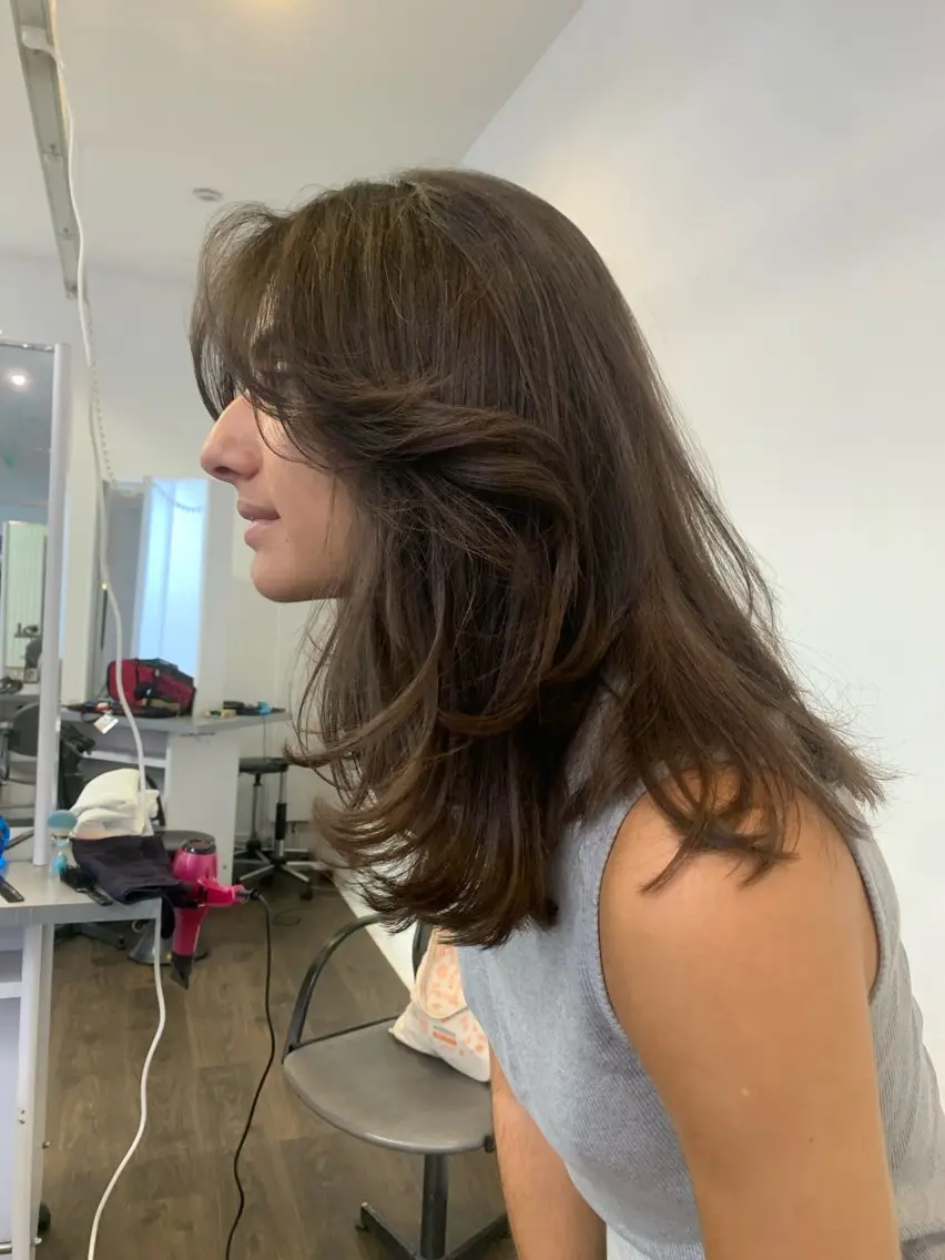 ロング 顔周りカット レイヤーカット カット 【パリ研修済】貝沼 しおん（矢場町）のヘアスタイル