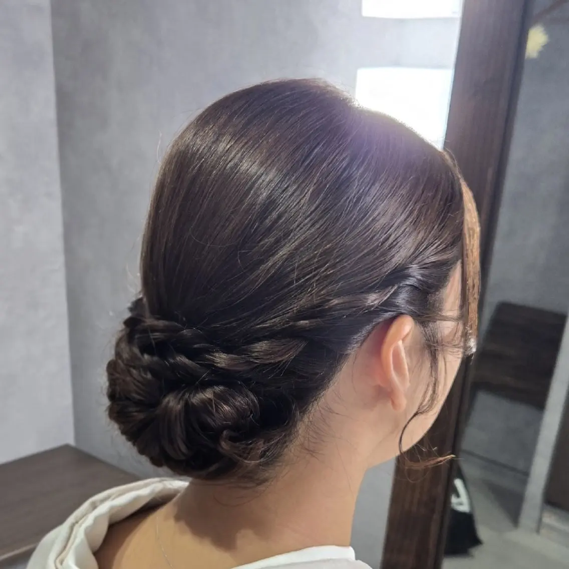 セミロング ヘアアレンジ ヘアセット テラスオブベル 林のマツエク・マツパデザイン