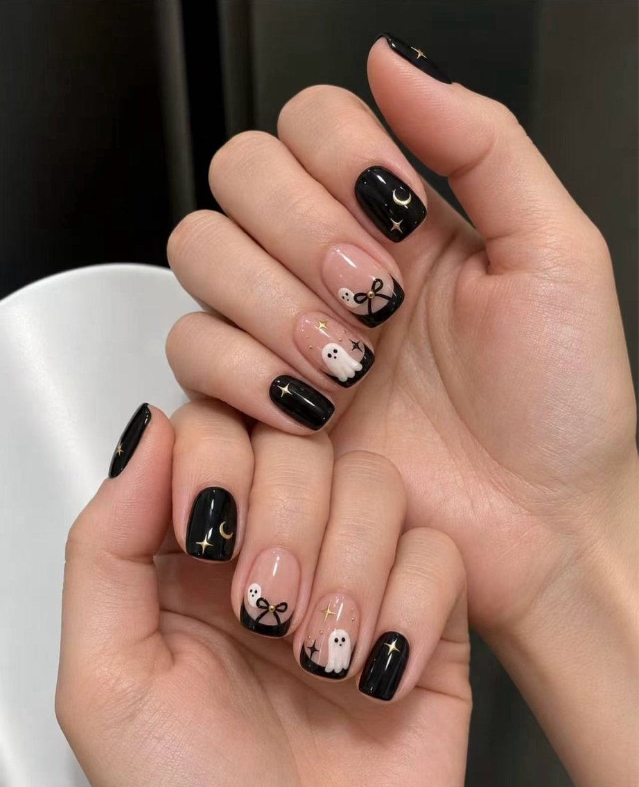 ネイル ハンドネイル H3 Nail Tsuki🦋💙のネイルデザイン