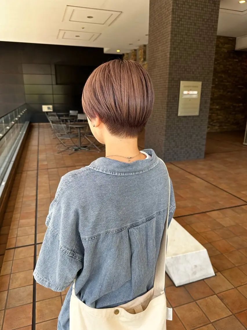 ショート カラー ブリーチ ハイライトカラー インナーカラー ハイライト 髪質改善 カット ヘアカラー トリートメント ⭐️透け感カラー /齊藤容史⭐️のヘアスタイル