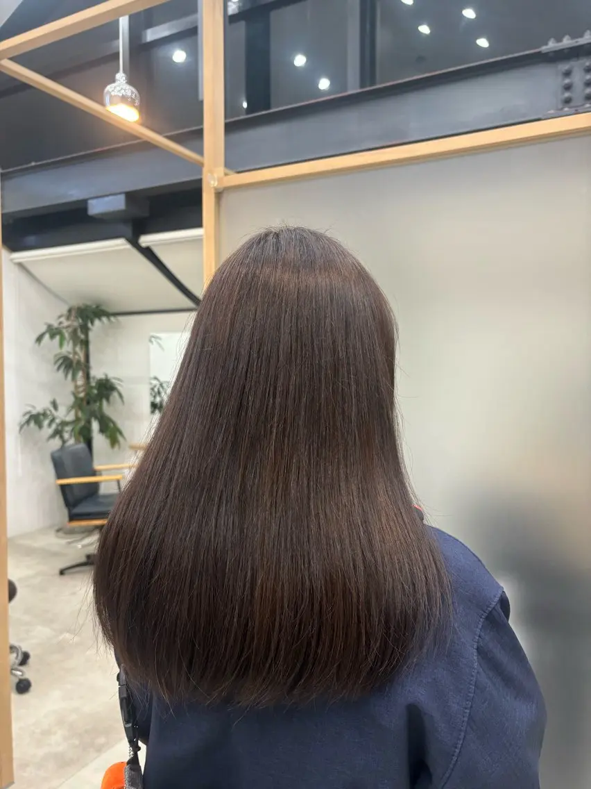 ロング カラー 透明感カラー 宮本 エリカのヘアスタイル