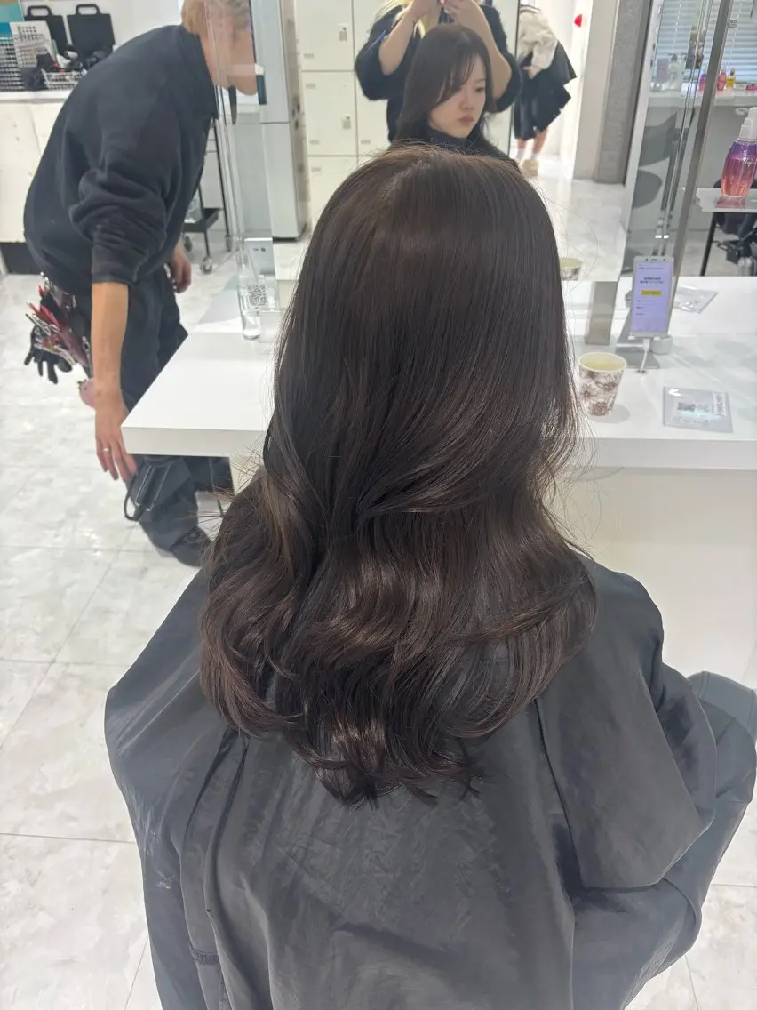 ロング カラー ヘアアレンジ 💓色落ちまで綺麗な 垢抜けカラー💓のヘアスタイル