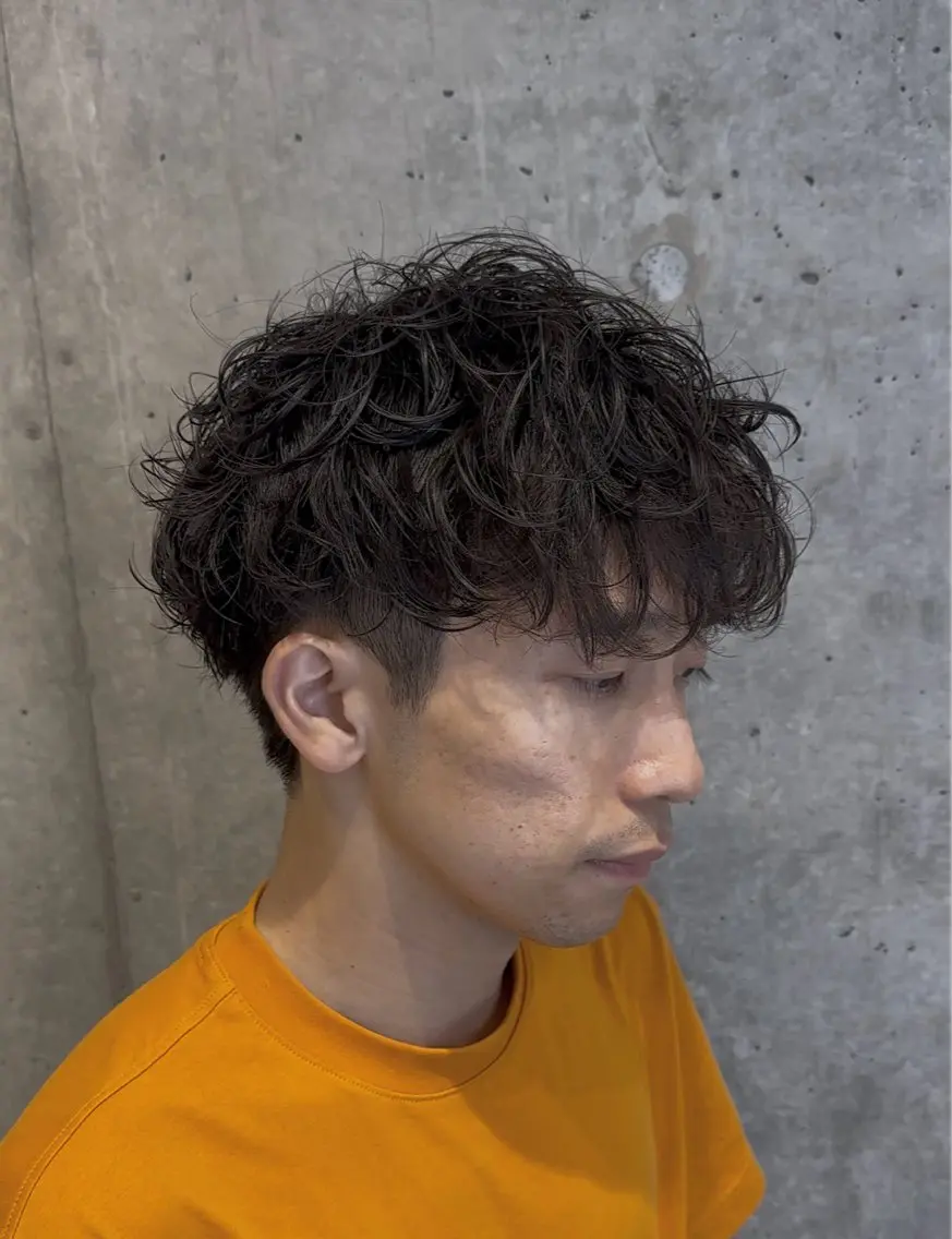 ショート パーマ 遠藤惟斗/渋谷/ 透明感カラーのヘアスタイル