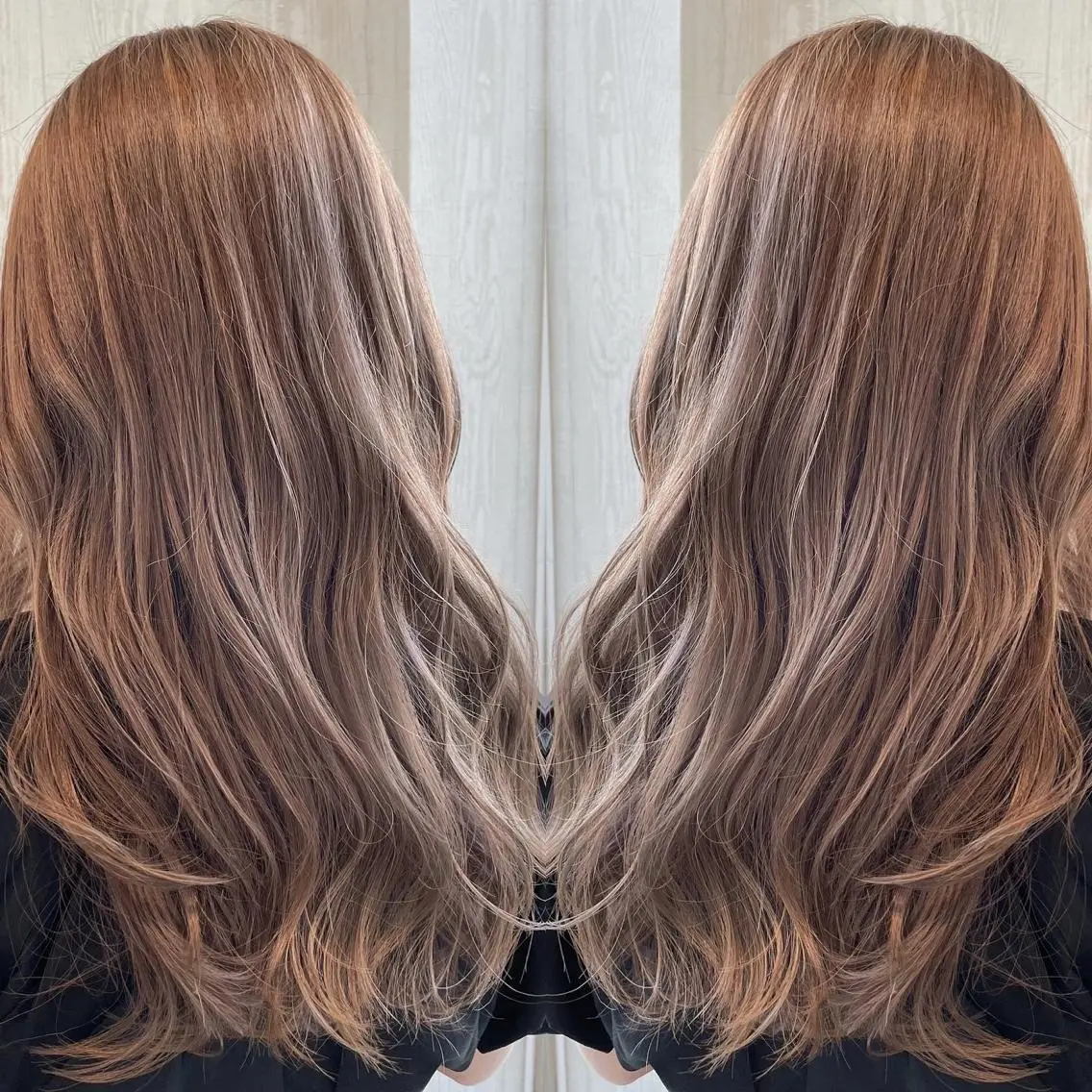 ロング カラー アッシュ 外国人風カラー レイヤーカット トリートメント ヘアカラー トリートメント 河合秀明/ショート /ボブ/レイヤーのヘアスタイル