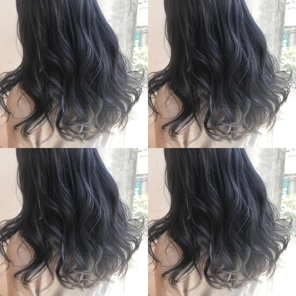 セミロング カラー ネイビーカラー chic.🍋 Kirariのヘアスタイル