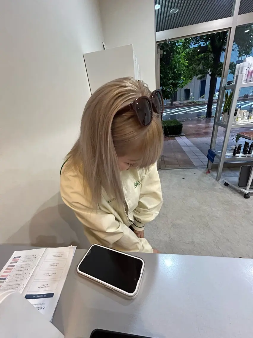 ミディアム カット ヘアカラー トリートメント ボブ/透明感カラー 🧸YUI❤️のヘアスタイル