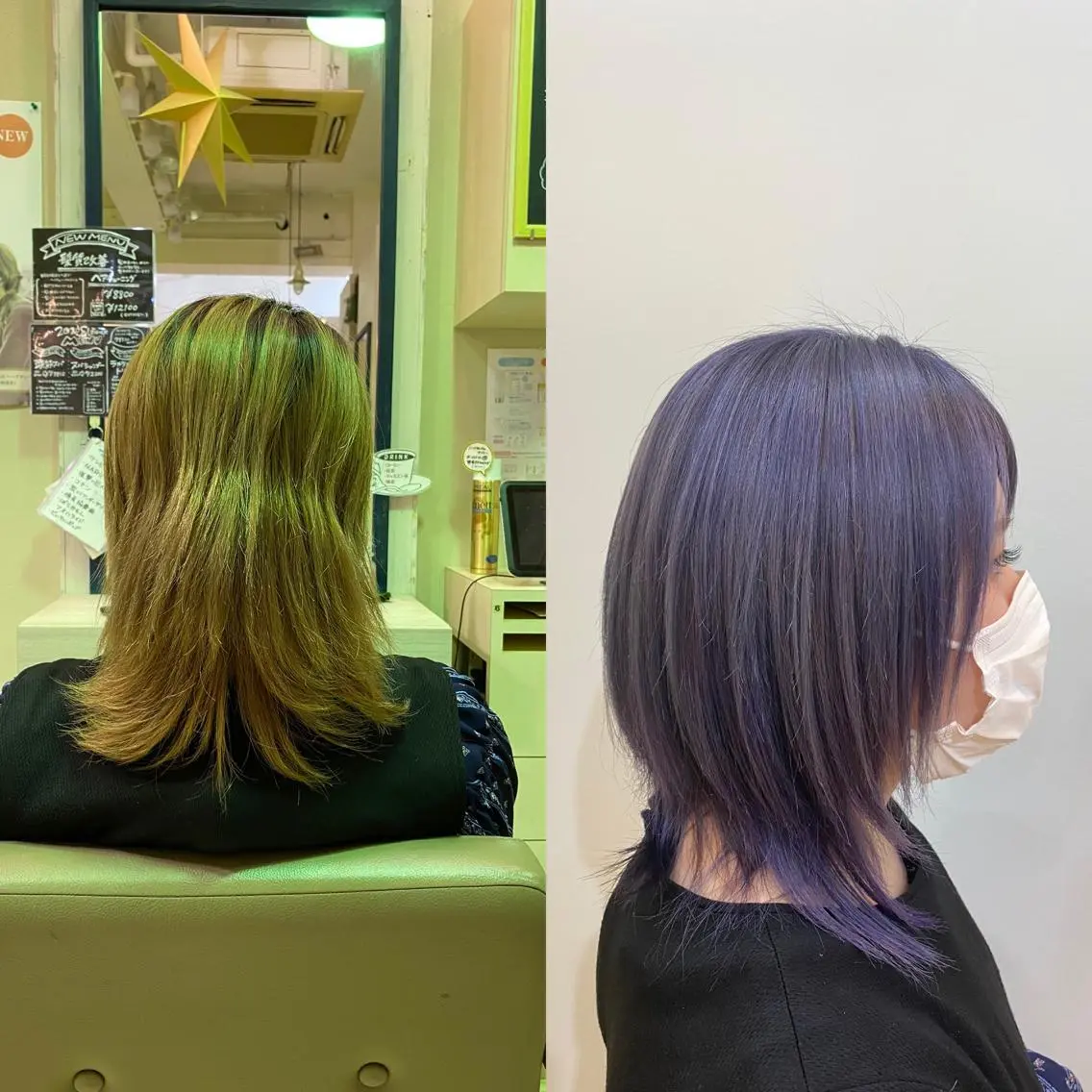ミディアム カラー 透明感カラー 黒川 奨のヘアスタイル
