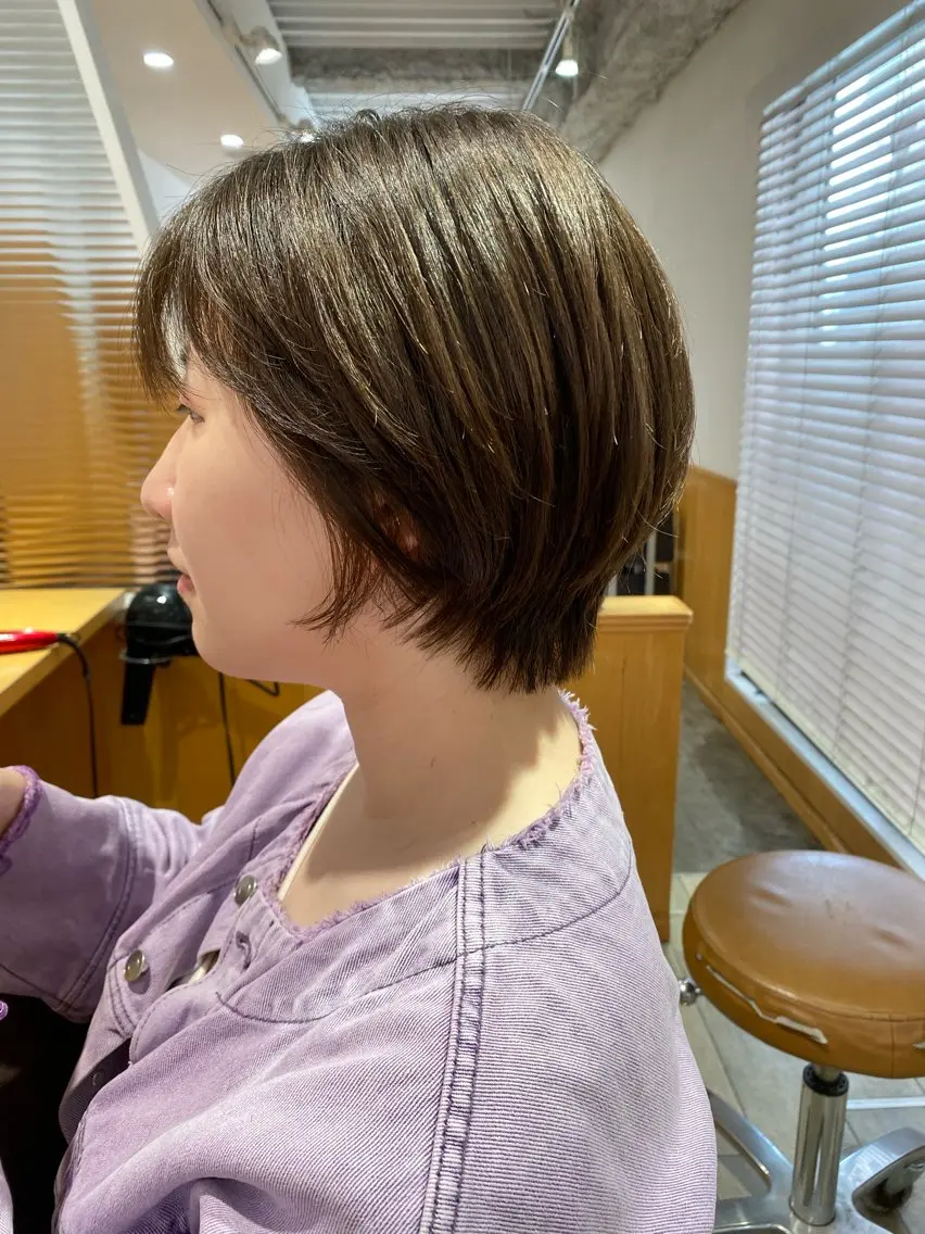 ショート ショートボブ ボブ ショートヘア カット ヘアカラー トリートメント GINZARay2 風本朱里🐥のヘアスタイル