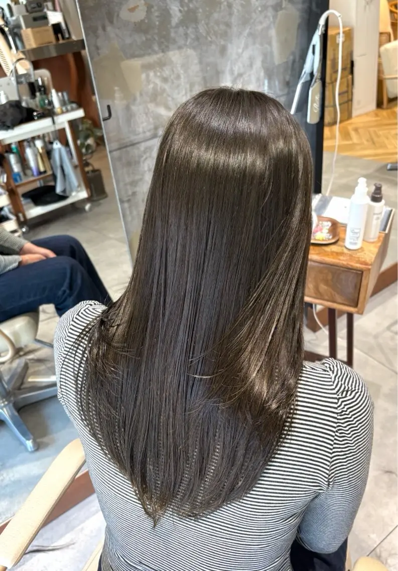 ミディアム カラー 透明感カラー ヘアカラー esse kotonoのヘアスタイル