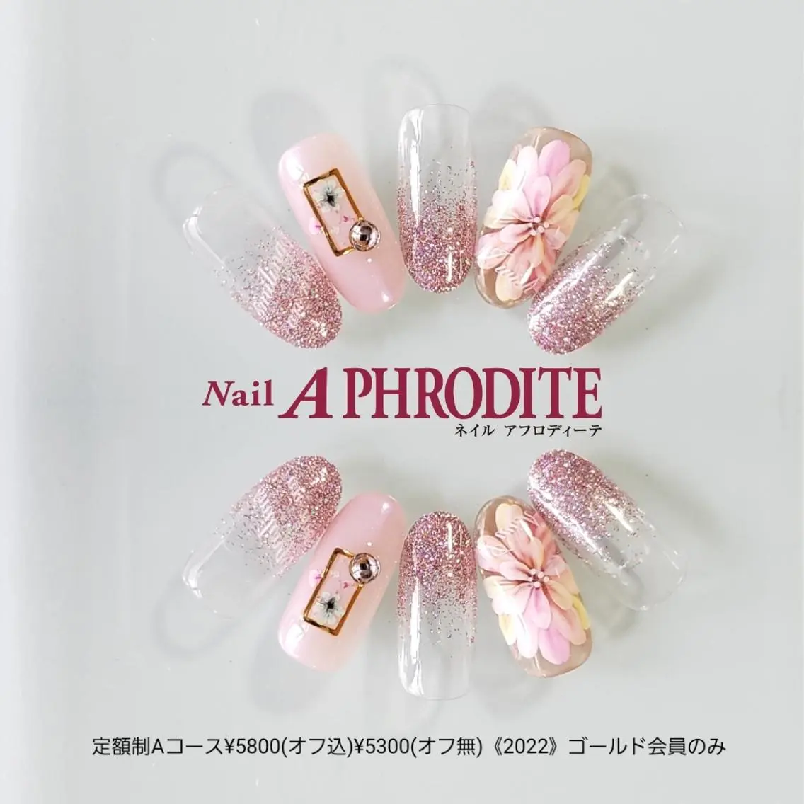 ネイル アートネイル ジェルネイル 持ち込み ソフトジェル ハンドネイル Nail Aphroditeのネイルデザイン