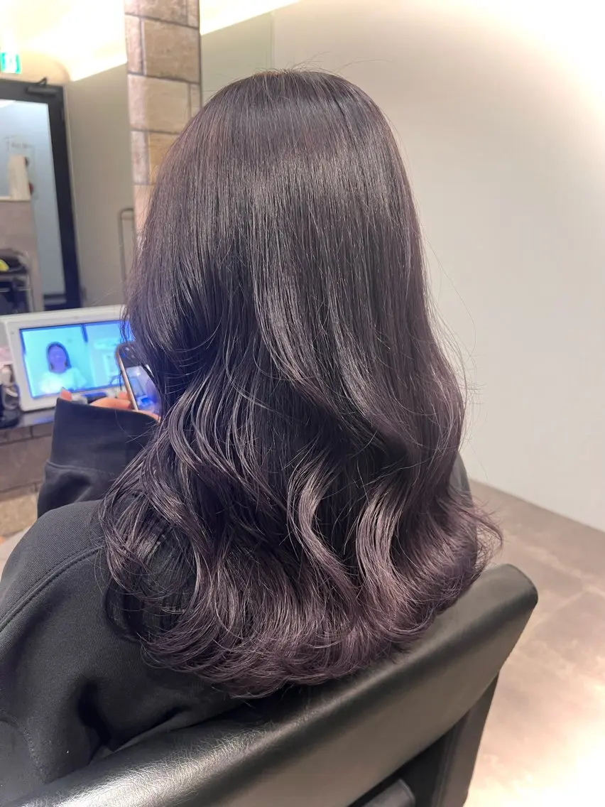 セミロング ヘアカラー トリートメント Fan.ray店長 🌈 HIBIKIのヘアスタイル