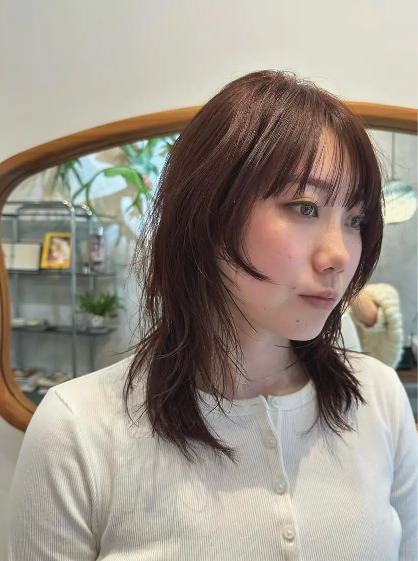 カラー ヘアカラー トリートメント momona english okのヘアスタイル