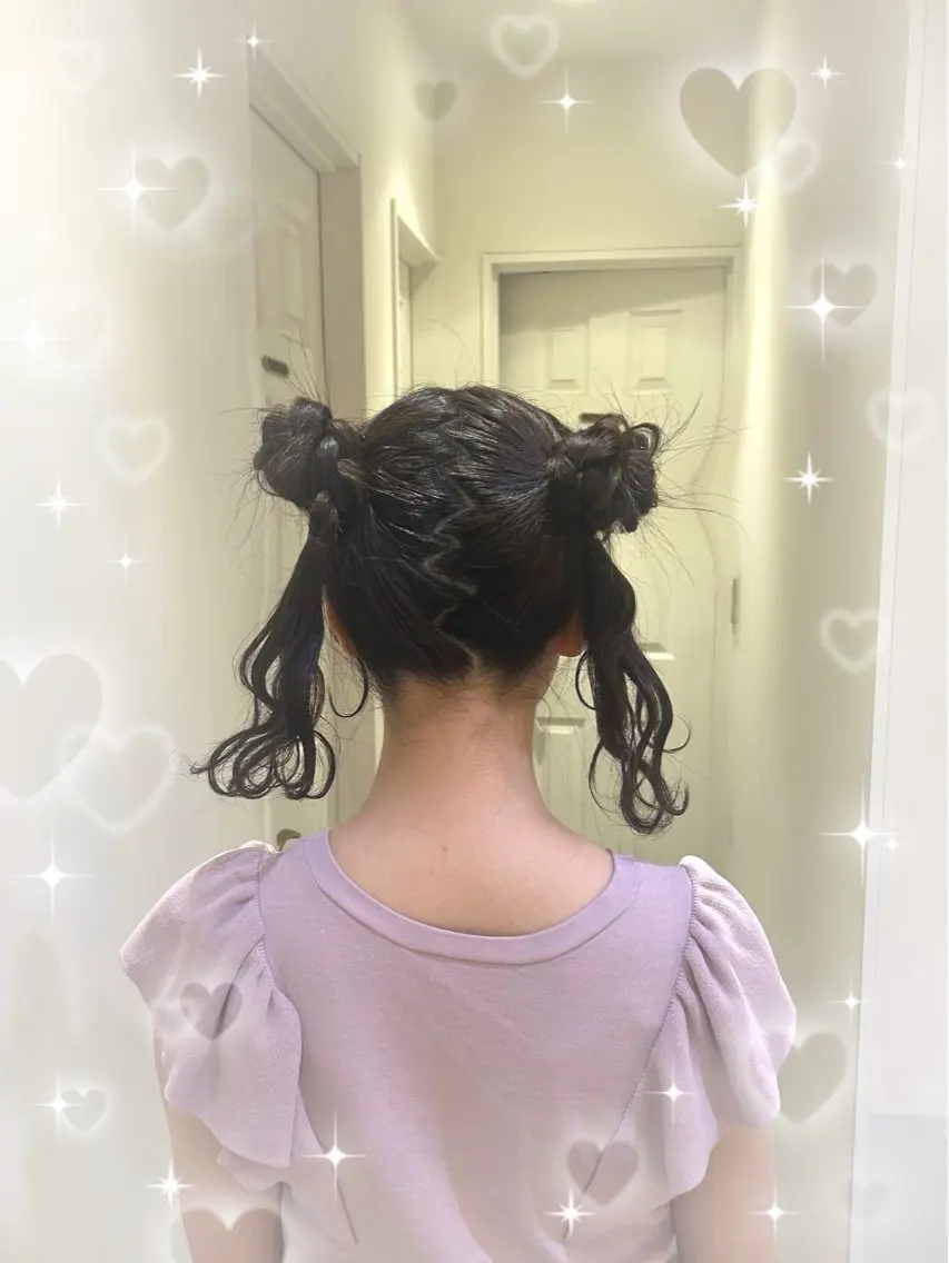 ヘアアレンジ 💖韓国カラー エクステmikotoのヘアスタイル