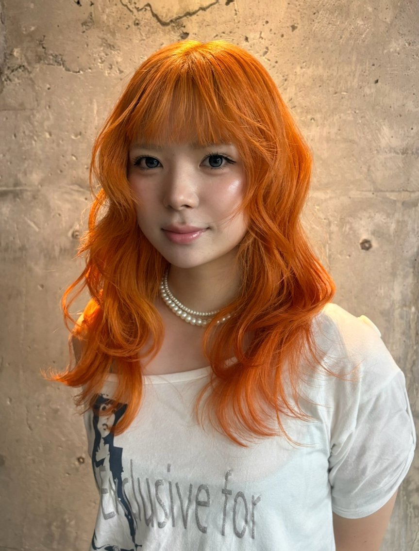 ミディアム カット ヘアカラー トリートメント Cocona🦤 ハイトーン/レイヤーのヘアスタイル